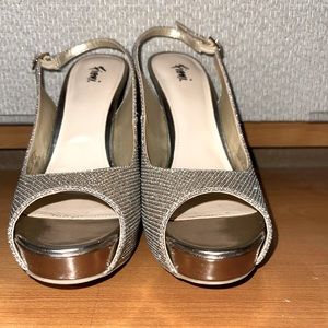 Fioni Nude Sparkle Heel